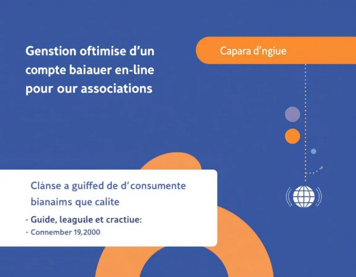 Gestion optimale d'un compte bancaire en ligne pour associations : Guide juridique et pratique